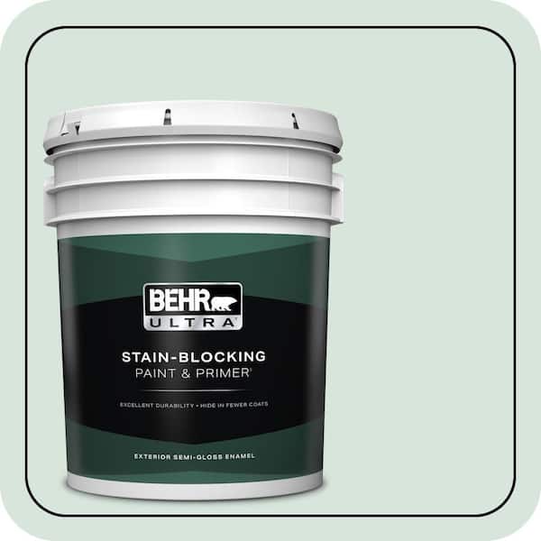 BEHR ULTRA 5 gal. #S420-1 New Day Semi-Gloss Enamel Exterior Paint & Primer