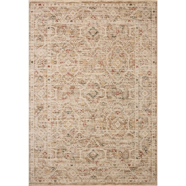 Clarisse Natural / Multi 2 ft. 6 in.  x 10 ft. 2 in.  Traditional Runner Rug
