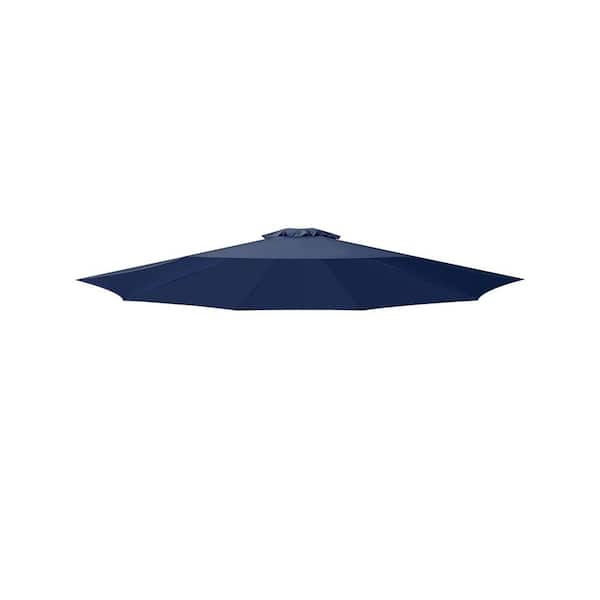 9 ft. Dark Blue Patio Umbrella Replacement Canopy Outdoor Umbrella Replacement Top Cover