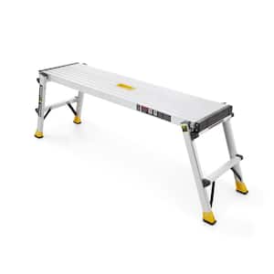 4.25 ft. x 1.67 ft. x 1 ft. Aluminum Heavy-Duty PRO Slim-Fold Work Platform, 375 lbs. Load Capacity