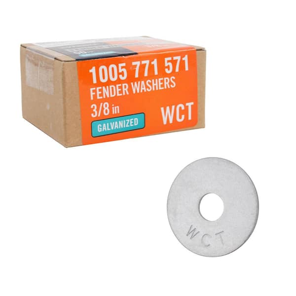50-Piece 3/8 in. x 1-1/2 in. Gal. Fender Washers