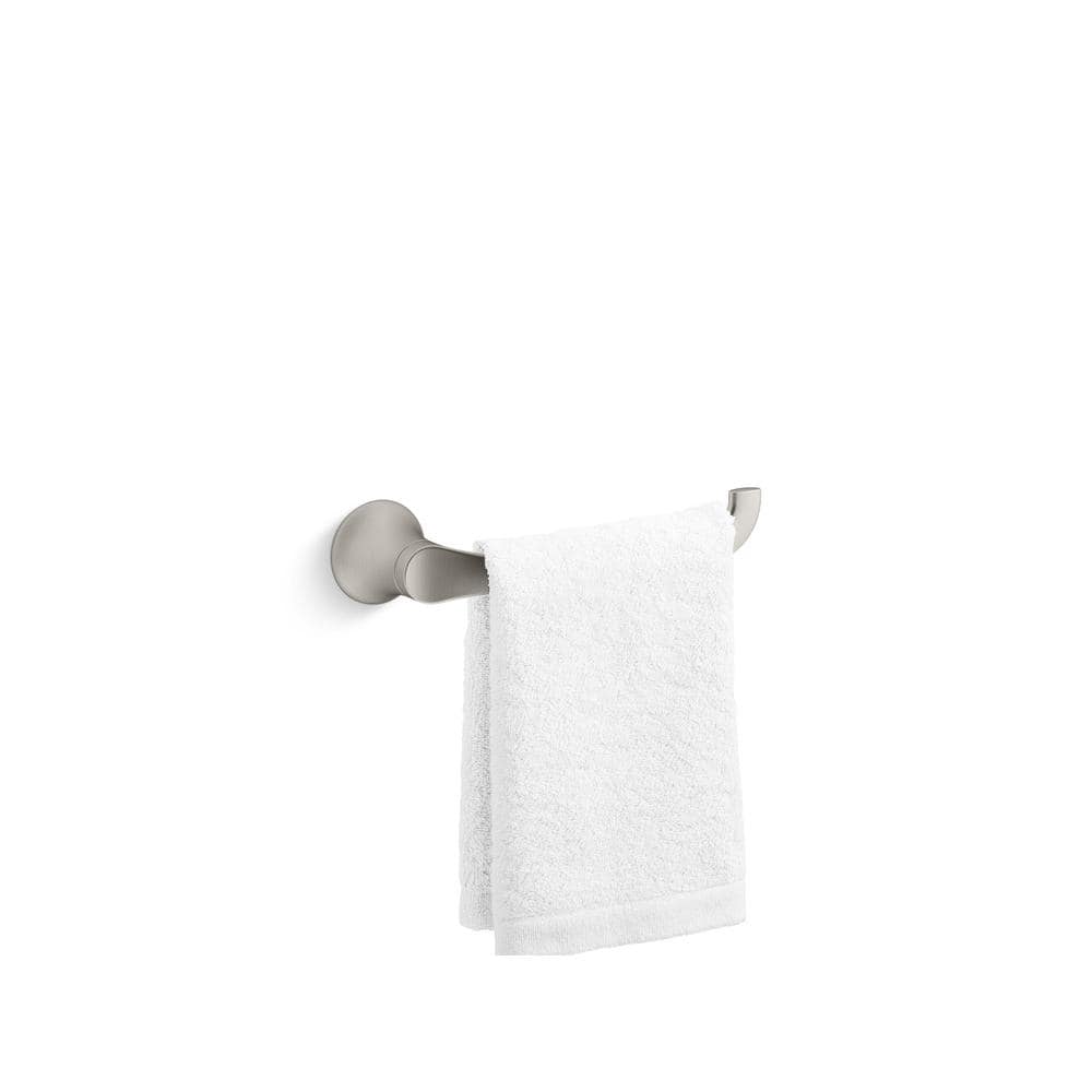 Vibrant Brushed Nickel Wall Mounted Towel Arm