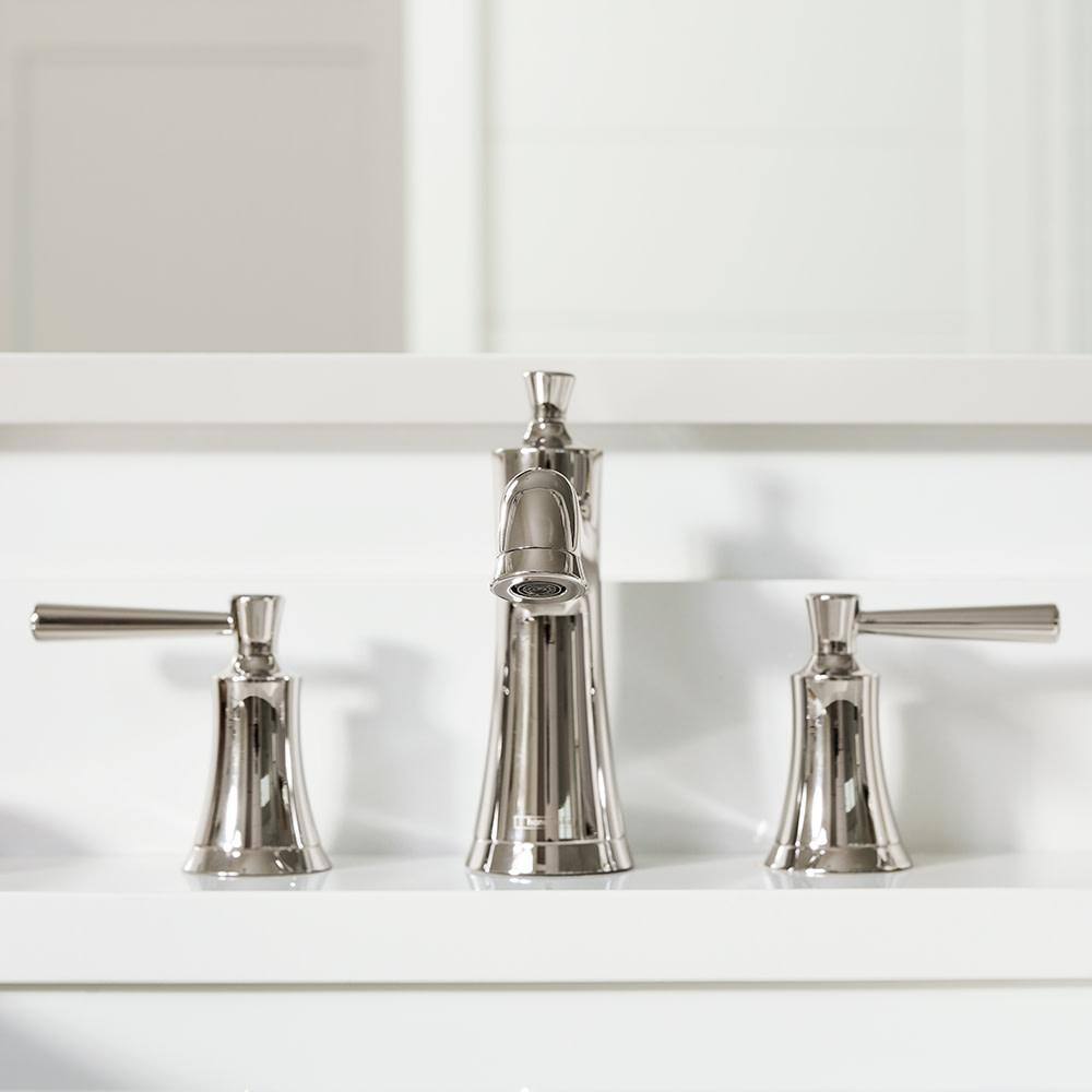 Joleena Polished Nickel 2-Handle Low-Arc Bathroom Faucet