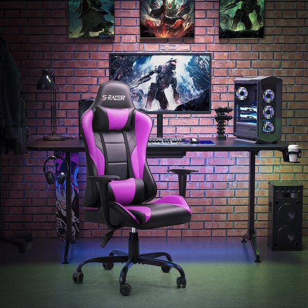 Gaming Chair Cushion, Cute Seat Cushion with Backrest Non-Slip, Kawaii Chair  Pil