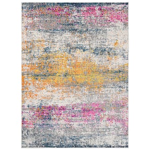 Montana Blesilda Orange/Pink 8 ft. 10 in. x 11 ft. 10 in. Modern Abstract Area Rug