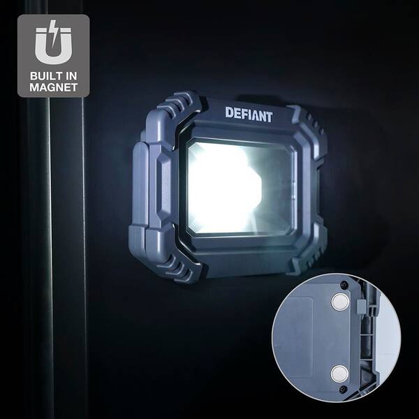Defiant 2pk 3500 Lumen Rechargeable Utility Light with Power Bank