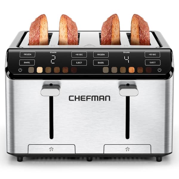 Chefman 1700-Watt 4 Slice Stainless Steel Wide Slot Toaster