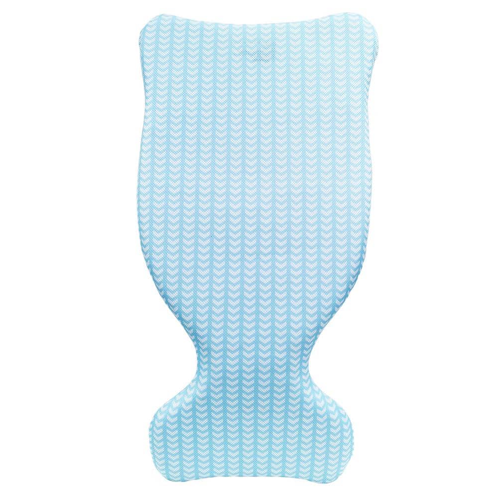 Blue Saddle Pool Float with Chevron Pattern