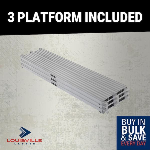 7 ft. x 19 in. Scaffolding Platform, Aluminum Work Platform and Scaffold Plank (3-Pack)