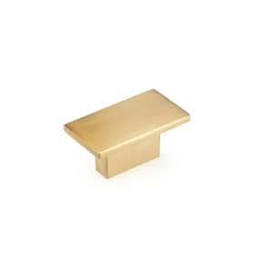 Flemingdon Collection 1-9/16 in. (40 mm) x 7/8 in. (22 mm) Aurum Brushed Gold Contemporary Cabinet Knob