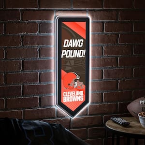 Cleveland Browns Pennant 9 in. x 23 in. Plug-in LED Lighted Sign