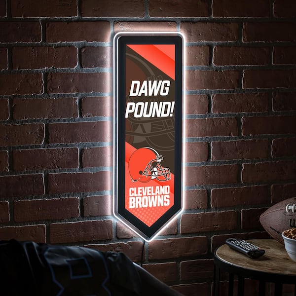 Evergreen Cleveland Browns Pennant 9 in. x 23 in. Plug-in LED Lighted Sign  8LED3807PEN - The Home Depot