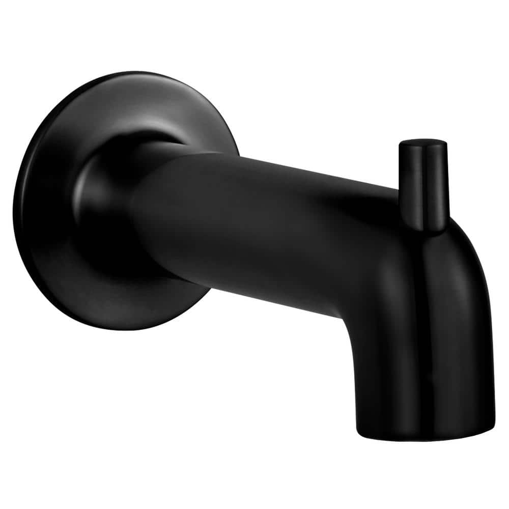 Studio S Slip-On Diverter Tub Spout in Matte Black