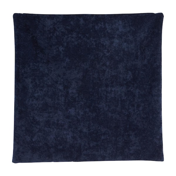 Dark Blue Velvet Throw Pillow, 24