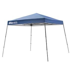10 ft. x 10 ft. Straight-Leg Pop-Up Instant Canopy in Midnight Blue with Corrosion-Resistant Frame, 64 sq. ft. of Shade