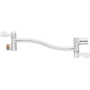 0.8 Straight adjustable Shower Arm in Chrome