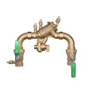 1 in. 975XL3 Reduced Pressure Principle Backflow Preventer with 90-Degree Street Elbows and Union Ball Valves