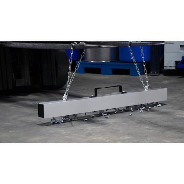 48 Inch Hanging Magnetic Sweeper Tool For Forklift – 80 Lbs Pull – Quick Release