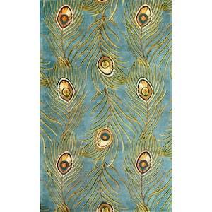 Carly Blue 8 ft. x 11 ft. Area Rug