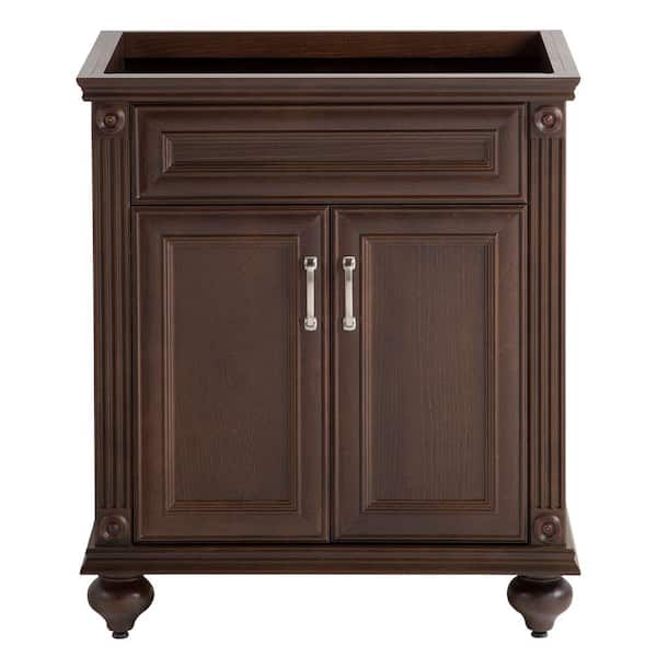 Home Decorators Collection Annakin 30 in. W x 22 in. D x 34 in. H Bath Vanity Cabinet without Top in Cognac