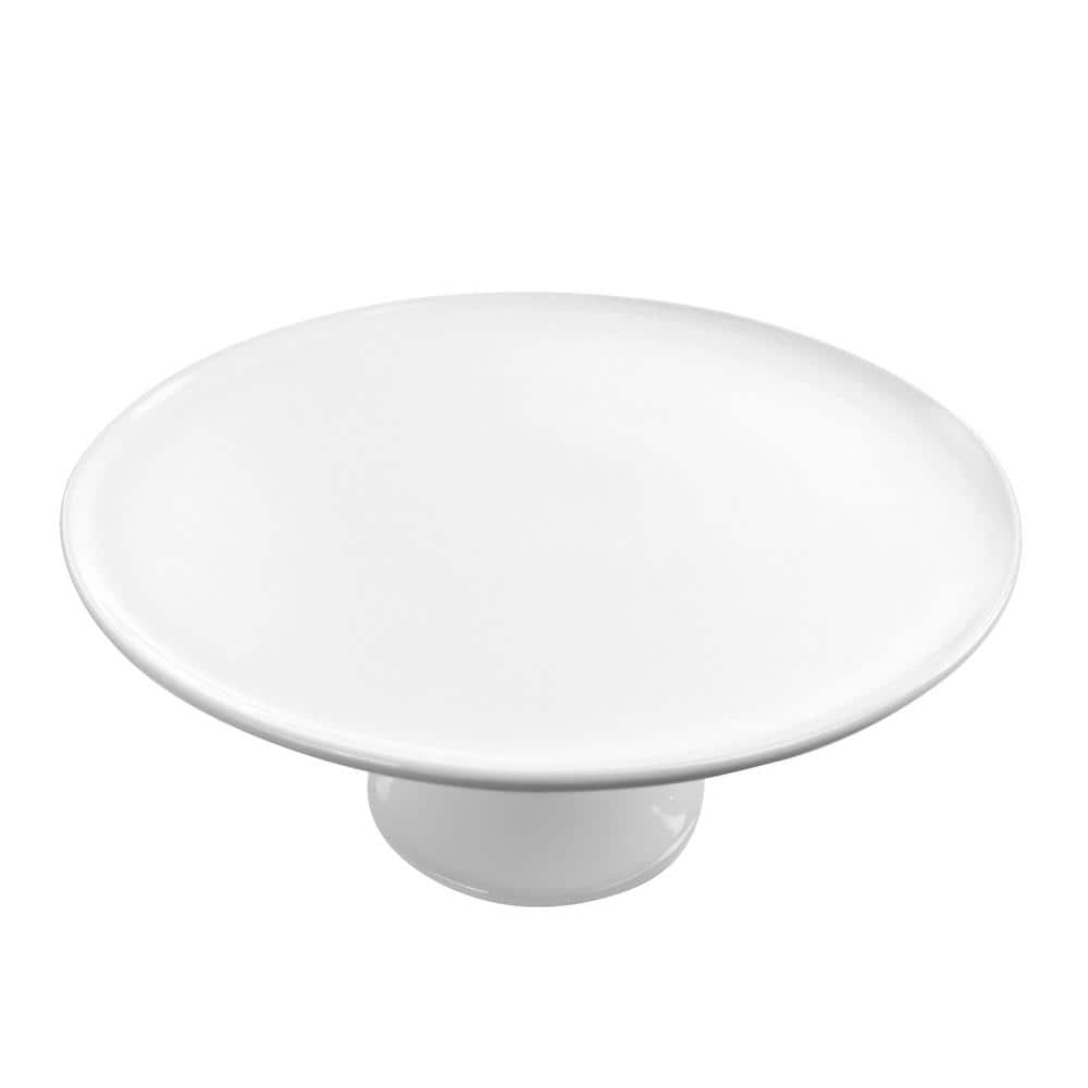 White Ceramic Pedestal Cake Stand for Daily Use