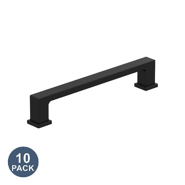10-Pack Bridgeport 5-1/16 in.  128mm  Traditional Matte Black Bar Cabinet Pulls