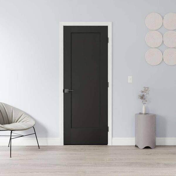 Masonite 30 in. x 80 in. 1-Panel Lincoln Park Left-Hand Solid Core