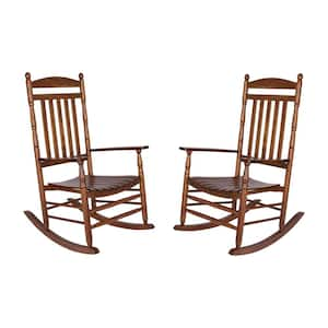 Set of 2 45 in. H Rhode Island Porch Rocker, Porch Rocking Chair, Wooden Porch Rockers, Indoor or Outdoor Rocking Chair