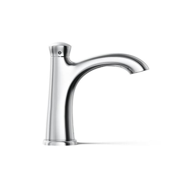 KOHLER Willamette Battery Powered Touchless Single Hole Bathroom Faucet in Polished Chrome