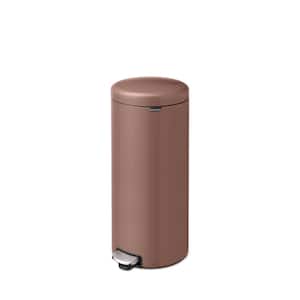 NewIcon 8 Gal. (30 l) Satin Taupe Step-On Trash Can