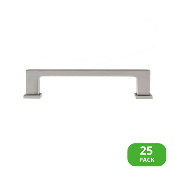 Sumner Street Home Hardware 25-Pack Chelsey 4 in. (102 mm) Center-to-Center Classic Satin Nickel Bar Drawer Pull