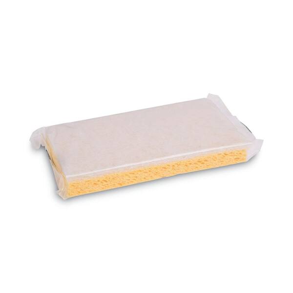 Large Cellulose Sponge, 4 3/10 x 7 4/5, Yellow, 24 per Case