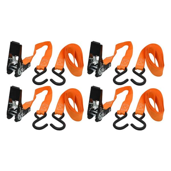 Everbilt EB 12 ft. x 1 in. Rachet Tie Down (4-Pack)