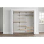 Everbilt Genevieve 6 ft. Gray Adjustable Closet Organizer Triple 6 ...