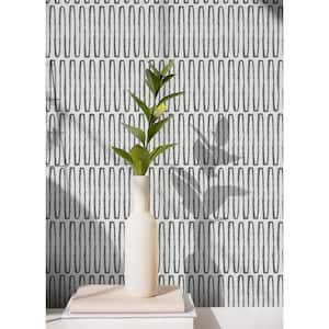 Porter Grey Charcoal Peel and Stick Wallpaper Sample
