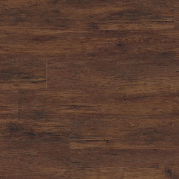 A&A Surfaces Antique Mahogany 30 MIL x 7 in. x 48 in. Waterproof Click Lock Luxury Vinyl Plank Flooring (23.77 sq. ft./case)