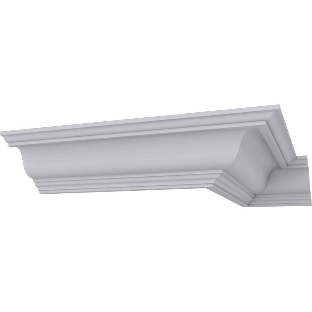 Primed White Polyurethane Jackson Crown Moulding 94.5"