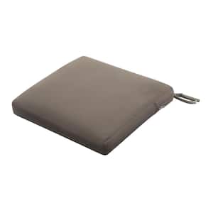 Ravenna 19 in. W x 19 in. D x 3 in. Thick Taupe Square Outdoor Seat Cushion
