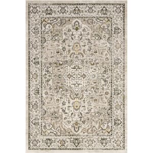 Cady Cream 9 ft. x 12 ft. Machine Washable Transitional Area Rug