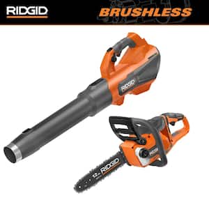 18V Brushless 12 in. Cordless Battery Chainsaw and Brushless 130 MPH 510 CFM Cordless Leaf Blower (Tool Only)