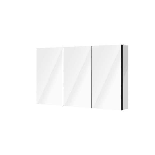 Boosicavelly 60.00 in. W x 30.00 in. H Rectangular Aluminum Alloy Medicine Cabinet with Mirror