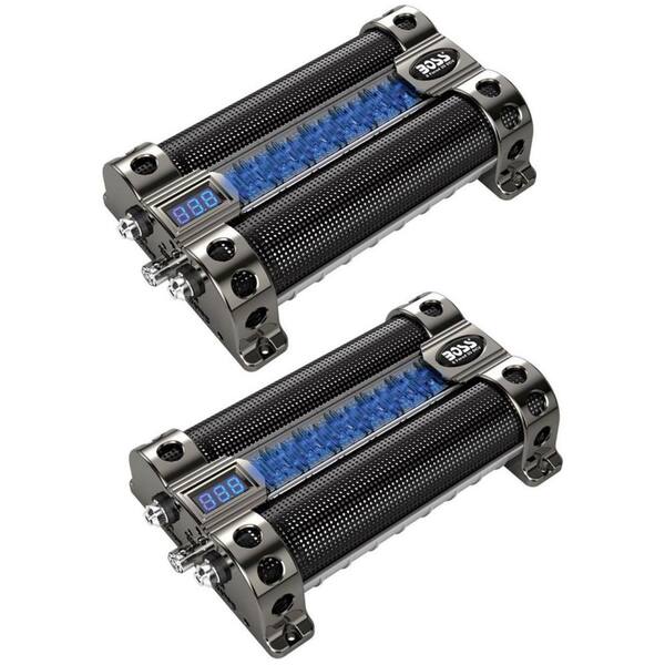 Boss Audio Systems BOSS 8 FARAD LED Digital Voltage Display Car Audio Power Capacitors Caps