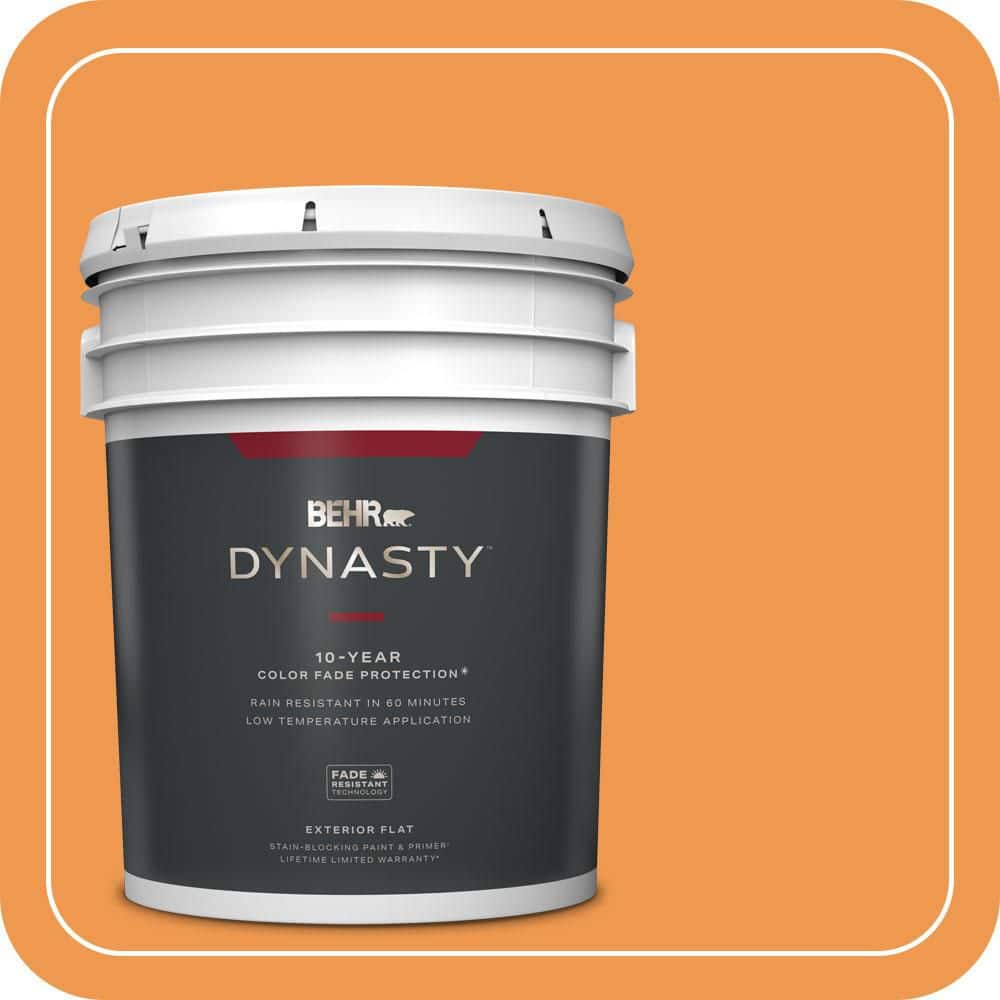 5 gal. #270B-6 Autumn Orange Flat Exterior Stain-Blocking Paint & Primer price history on PriceWatchPro
