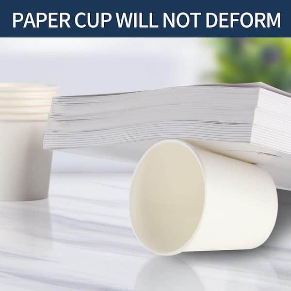 JFVKAF 2 oz White Paper Cups White Family Disposable Paper Disposable Tableware Product Type (100 Piece Per Case)