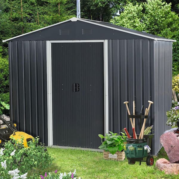 8 ft. x 6 ft. Metal Shed with Double Door (48 sq. ft.)