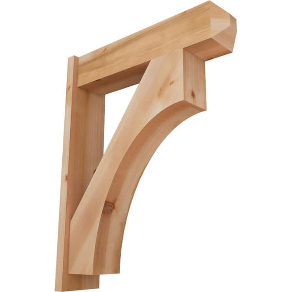 Ekena Millwork 8 in. x 38 in. x 30 in. Westlake Craftsman Smooth Western Red Cedar Outlooker