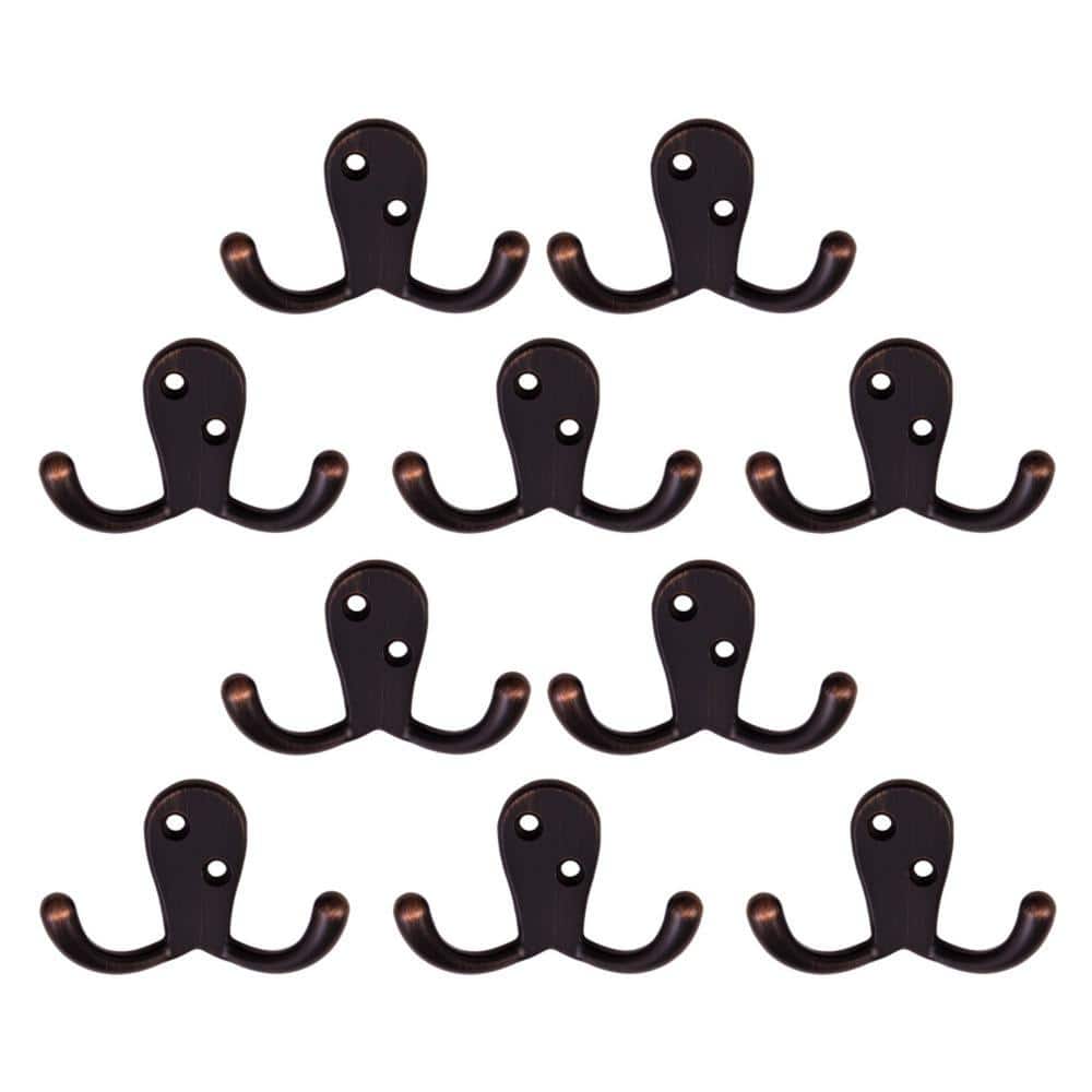 Double Robe Hook in Oil Rubbed Bronze (10-Pack) price history on PriceWatchPro