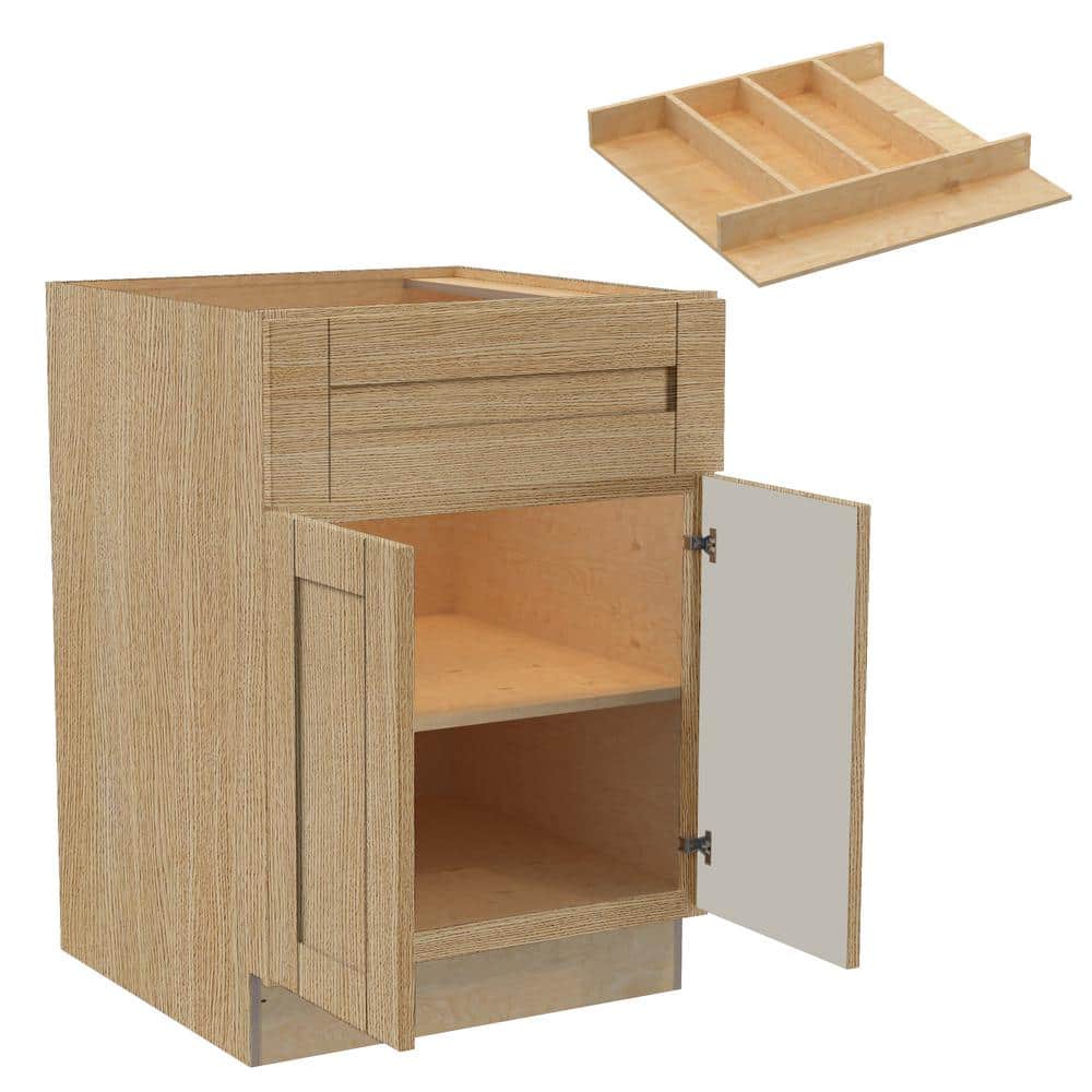 Washington 24 in. W x 24 in. D x 34.5 in. H Assembled Plywood Base Kitchen 