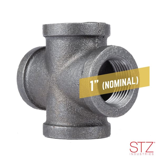 STZ 1 in. Black Iron Cross PDB CR-1 - The Home Depot