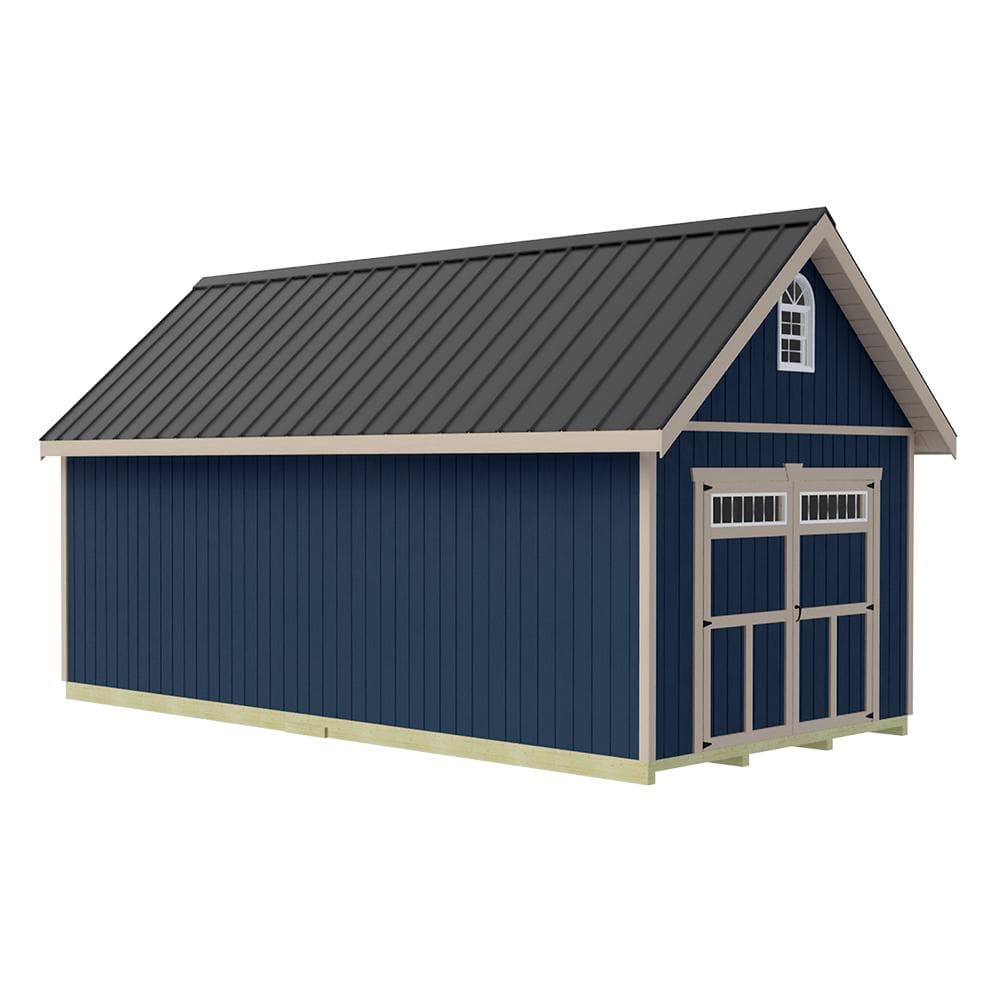 Best Barns Geneva 12 ft. x 24 ft. Wood Garage Kit with Floor ...